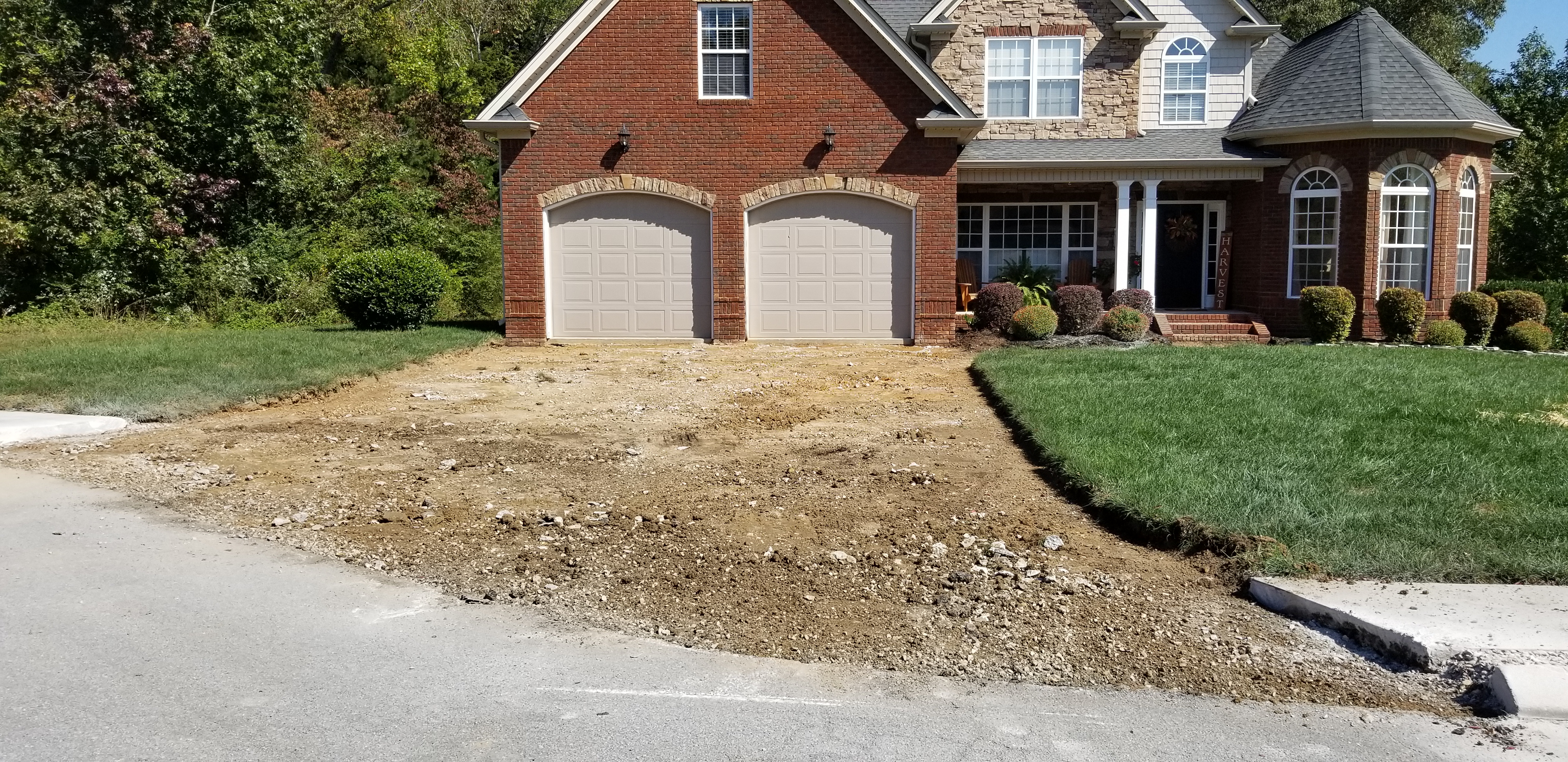 Driveway prep and dirt excavation