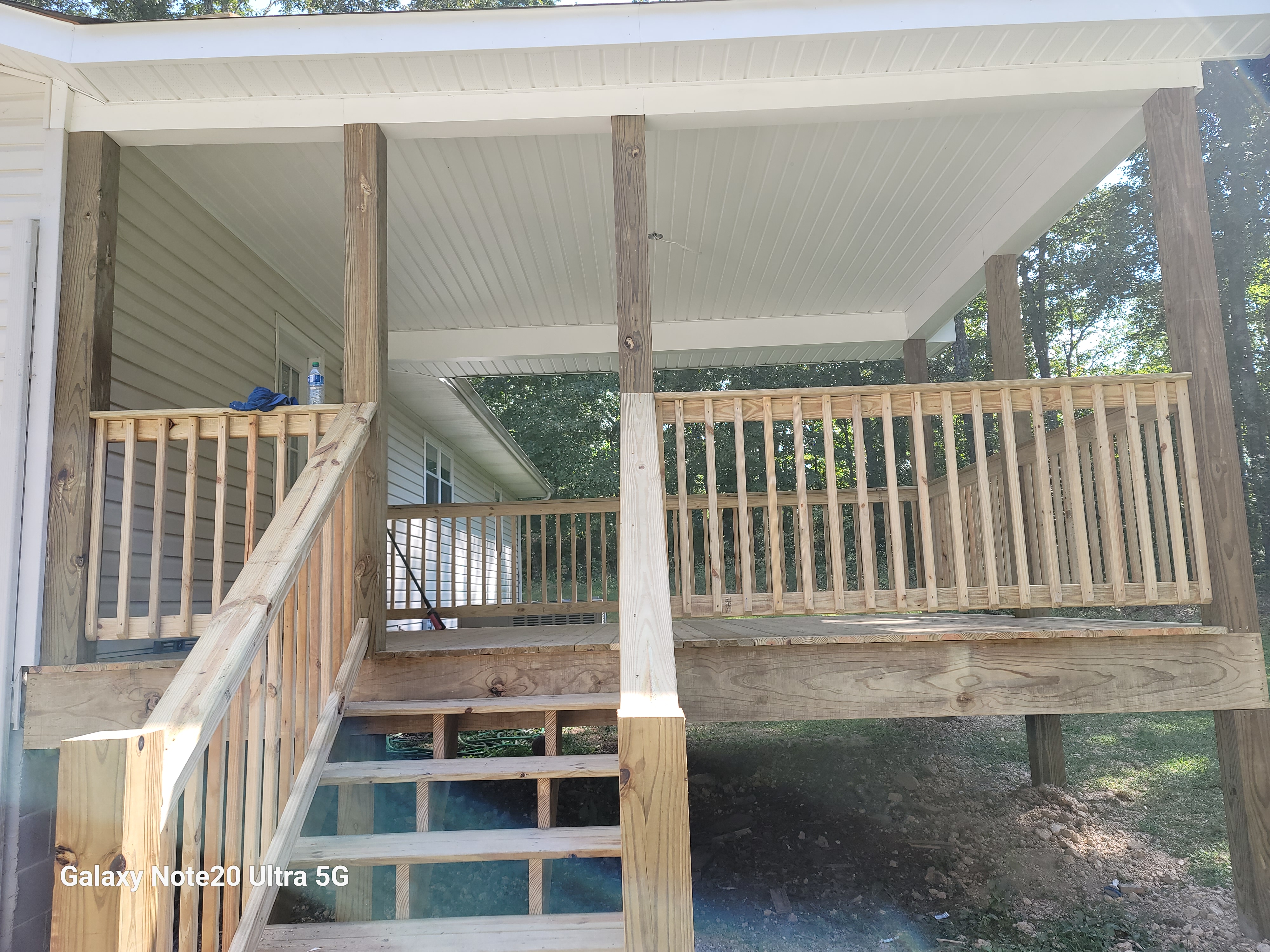 Deck and sunroom